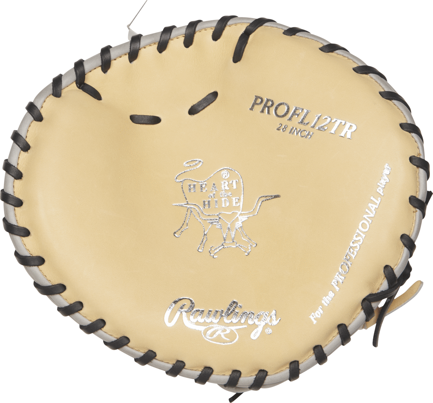 A Baseball Glove With A Logo On It