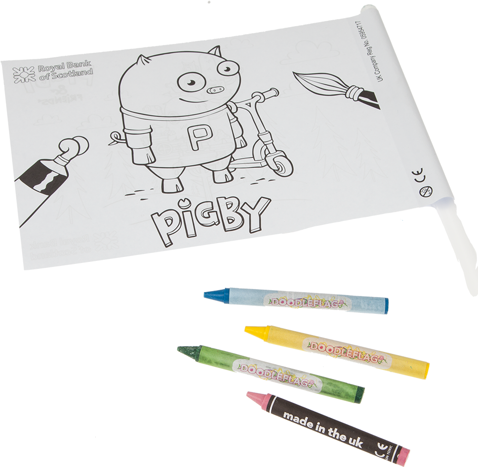 A Coloring Book And Several Crayons