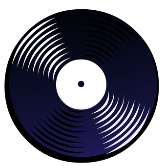 A Blue And Black Disc