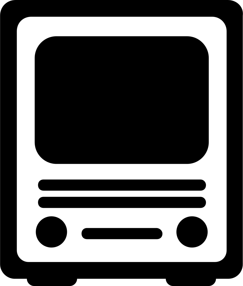 A Black Rectangular Object With A Square Screen