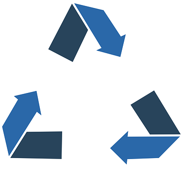 A Group Of Blue Arrows
