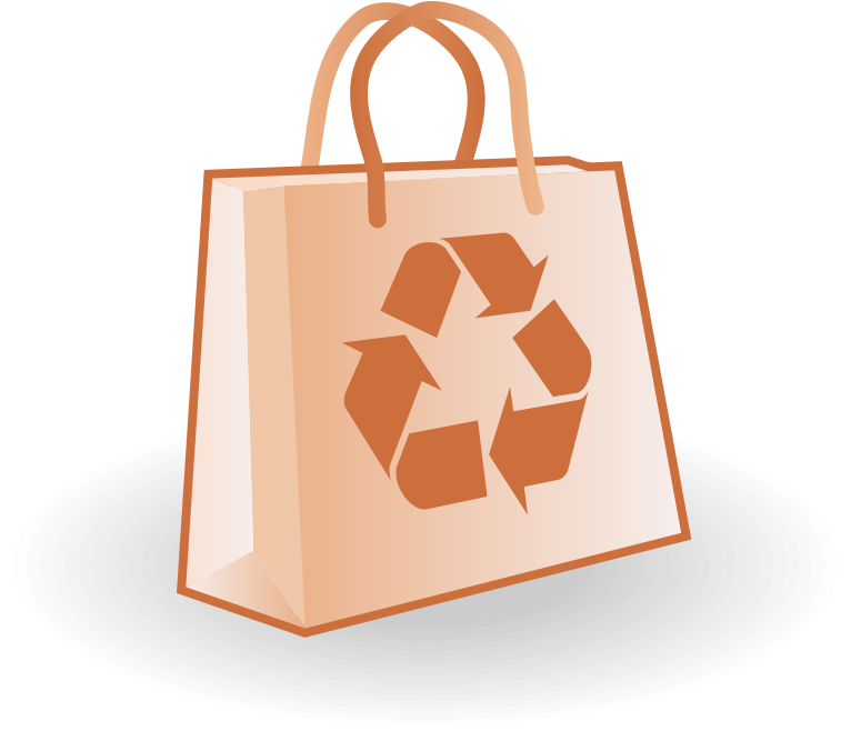 A Bag With A Recycle Symbol On It