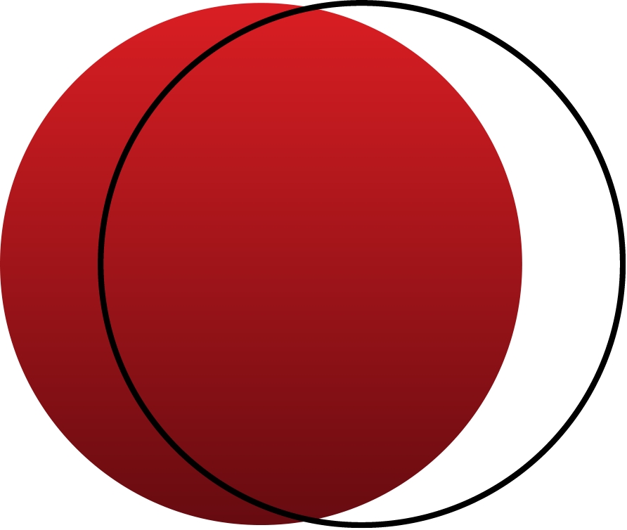 A Red Circle With Black Lines