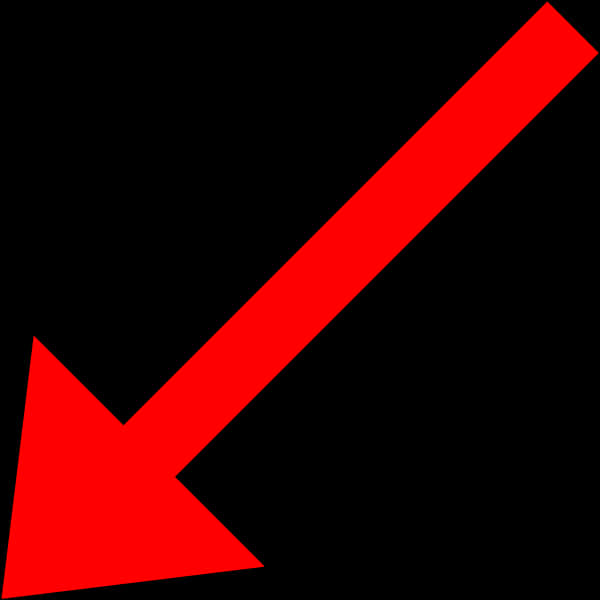 Red Arrow Pointing To Left Corner