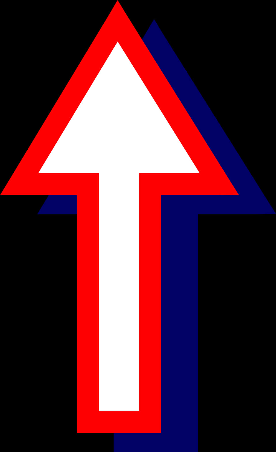 A Red White And Blue Arrow