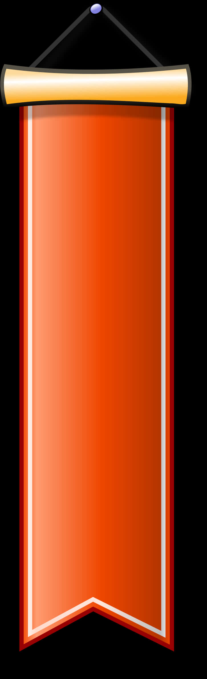 A Close-up Of An Orange Battery
