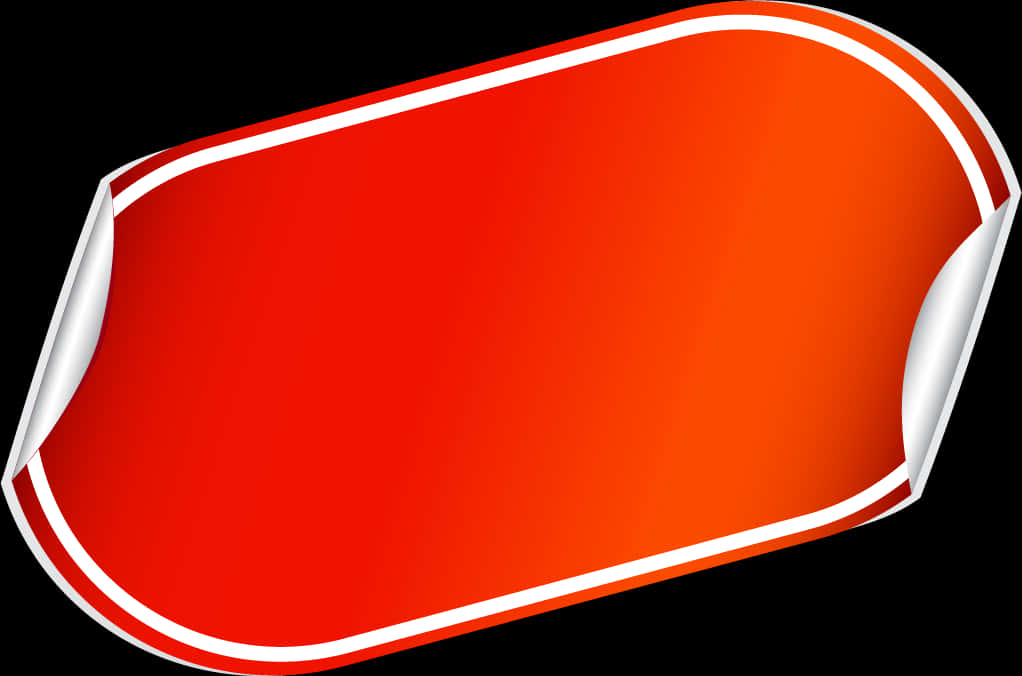 A Red And White Oval Sign