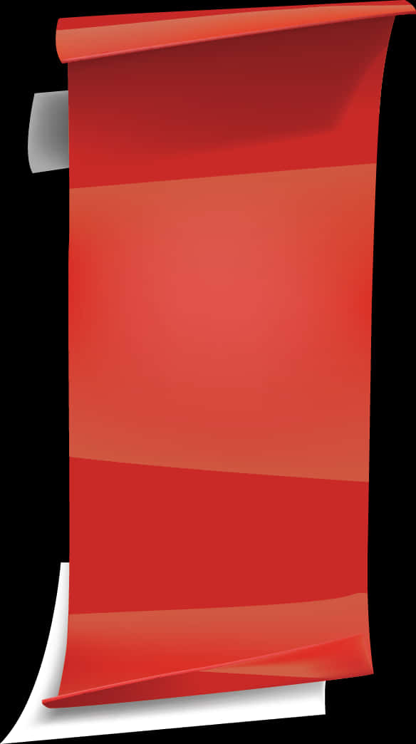 A Red Paper With A White Strip