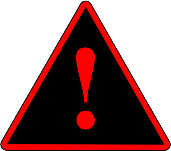 A Red Exclamation Mark On A Black Background