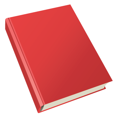 A Red Book With A Black Background