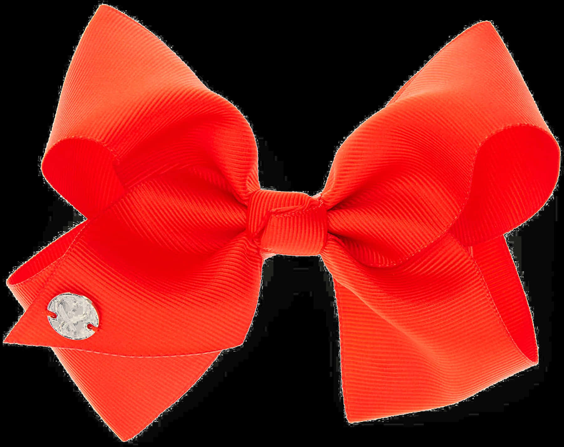 Red Bow With Metal Tag