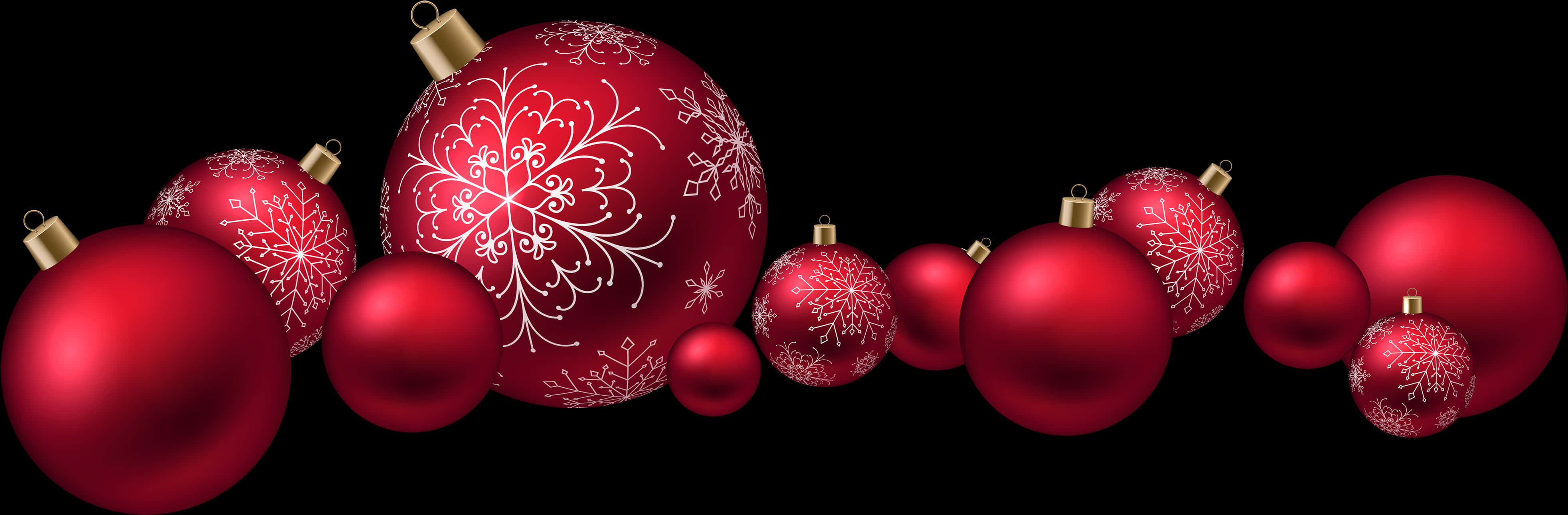 Red Christmas Ball Png - Red Christmas Balls Png, Transparent Png