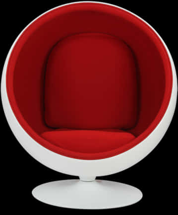A Red And White Chair