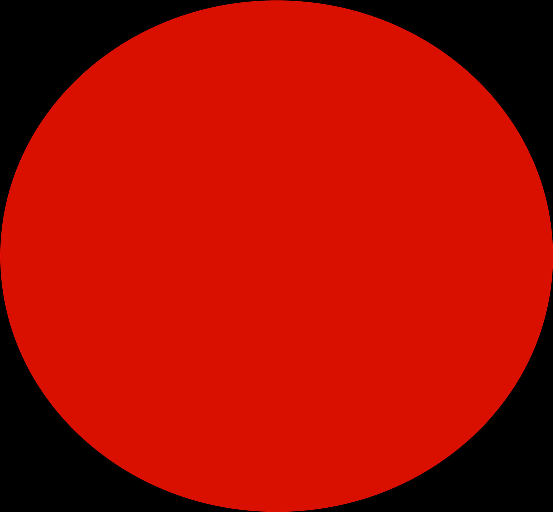 A Red Circle With Black Background