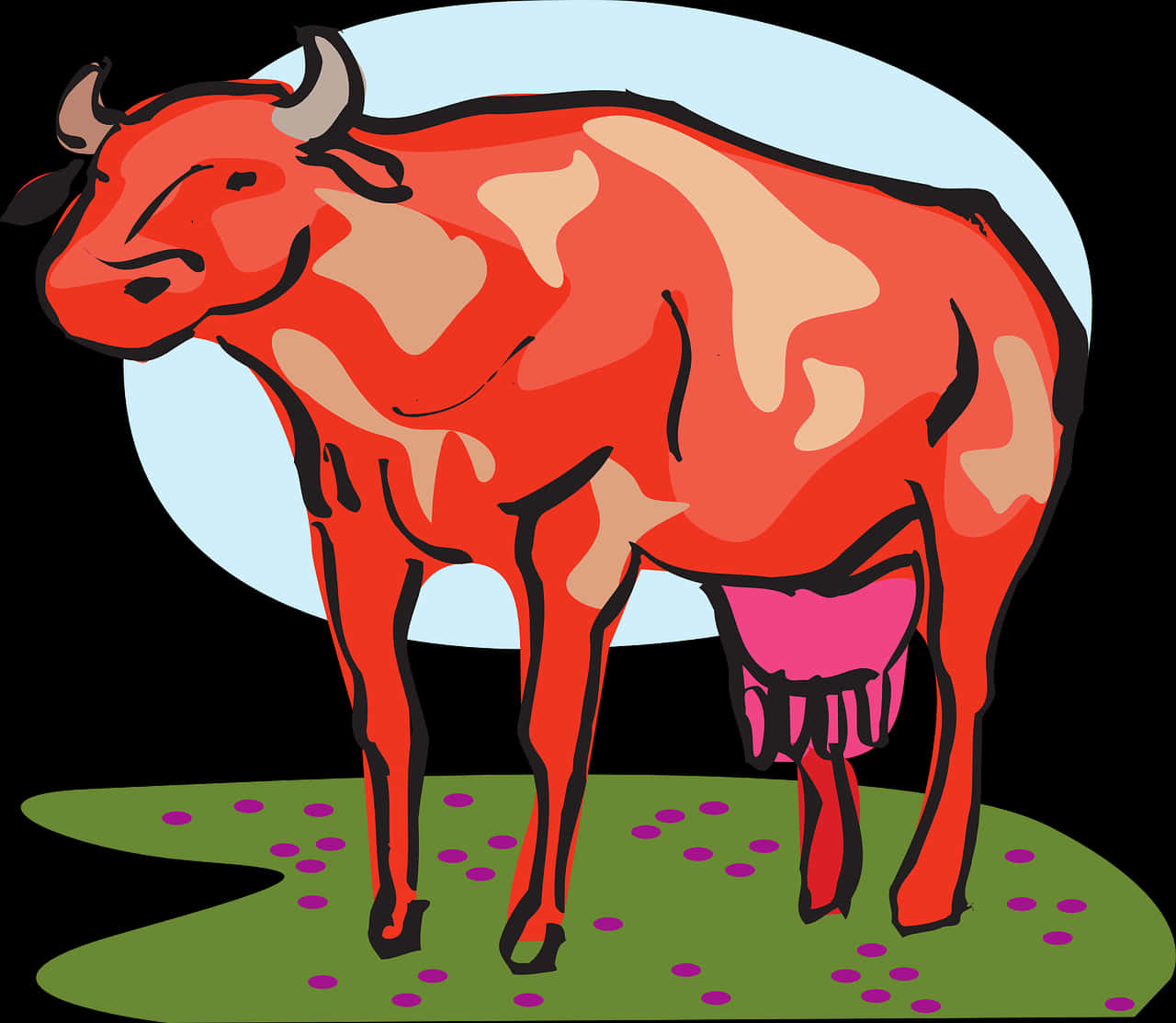 Red Cow Clipart, Hd Png Download