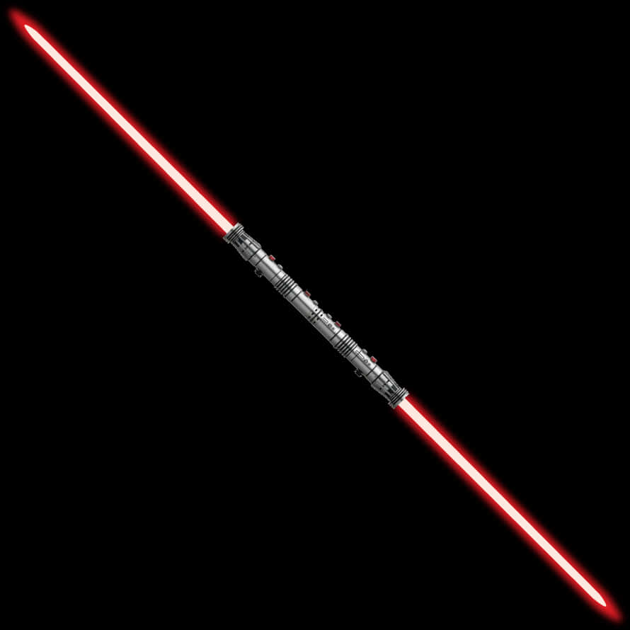 A Light Saber With Red Lights