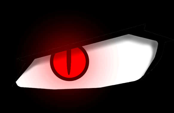 A Red Eye With A Black Background