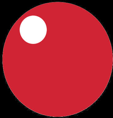 A Red Circle With A White Circle In The Middle