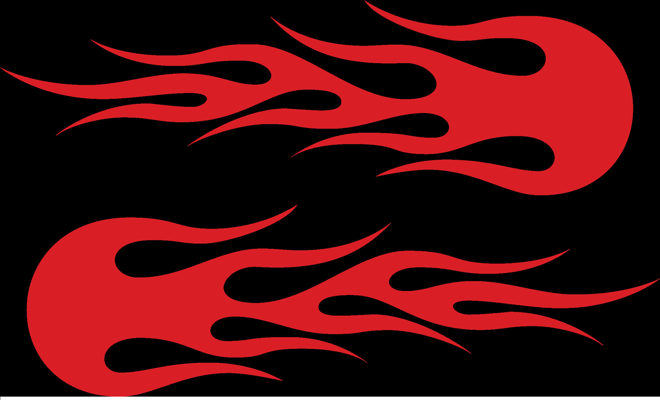 Red Flames Sticker Design