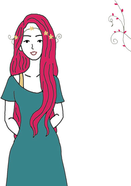 Red Hair - Illustration Red Hair, Hd Png Download