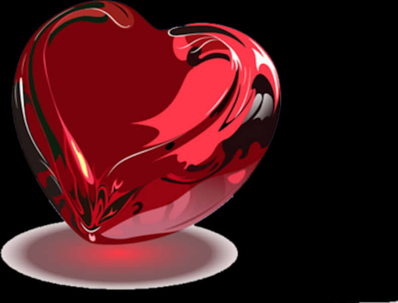 Shiny Red Heart
