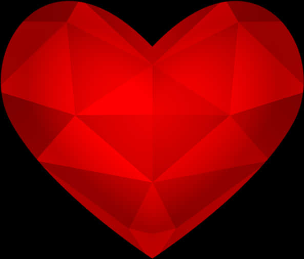 Red Heart Polygon
