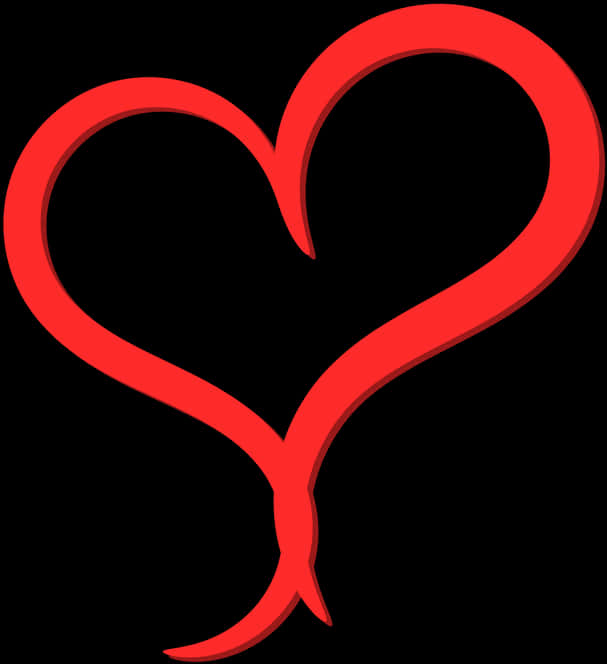 A Red Heart Shaped Object