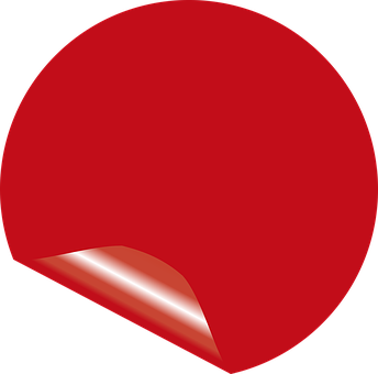 A Red Circle With A Black Background