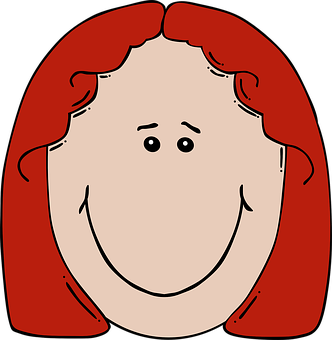 A Cartoon Of A Woman's Face