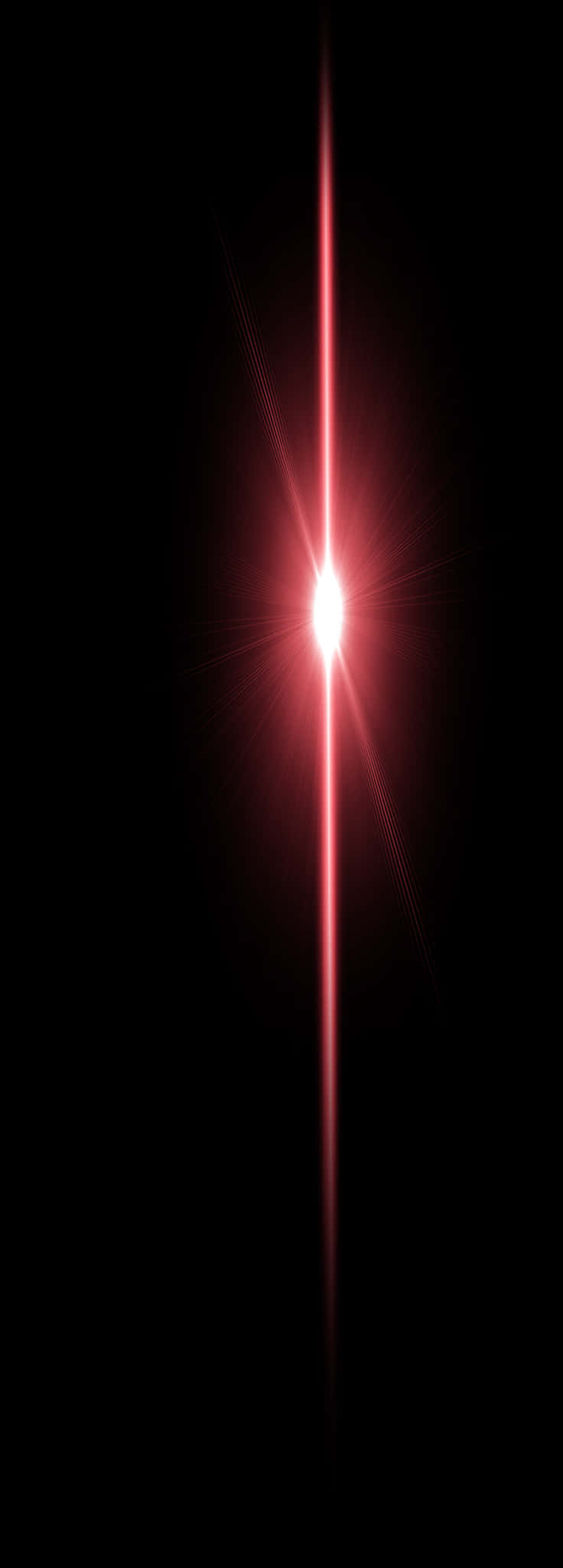 A Red Light Beam In The Dark