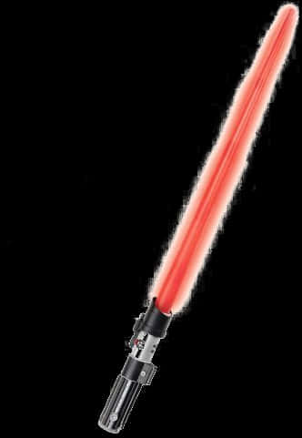 A Red Light Saber With Black Background