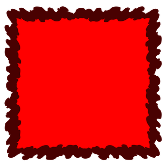 A Red Square With Black Border