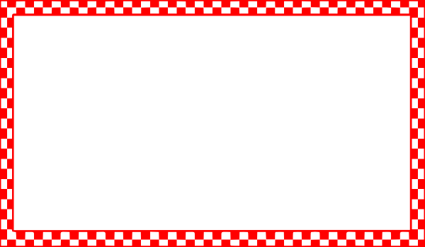 A Black And Red Checkered Border