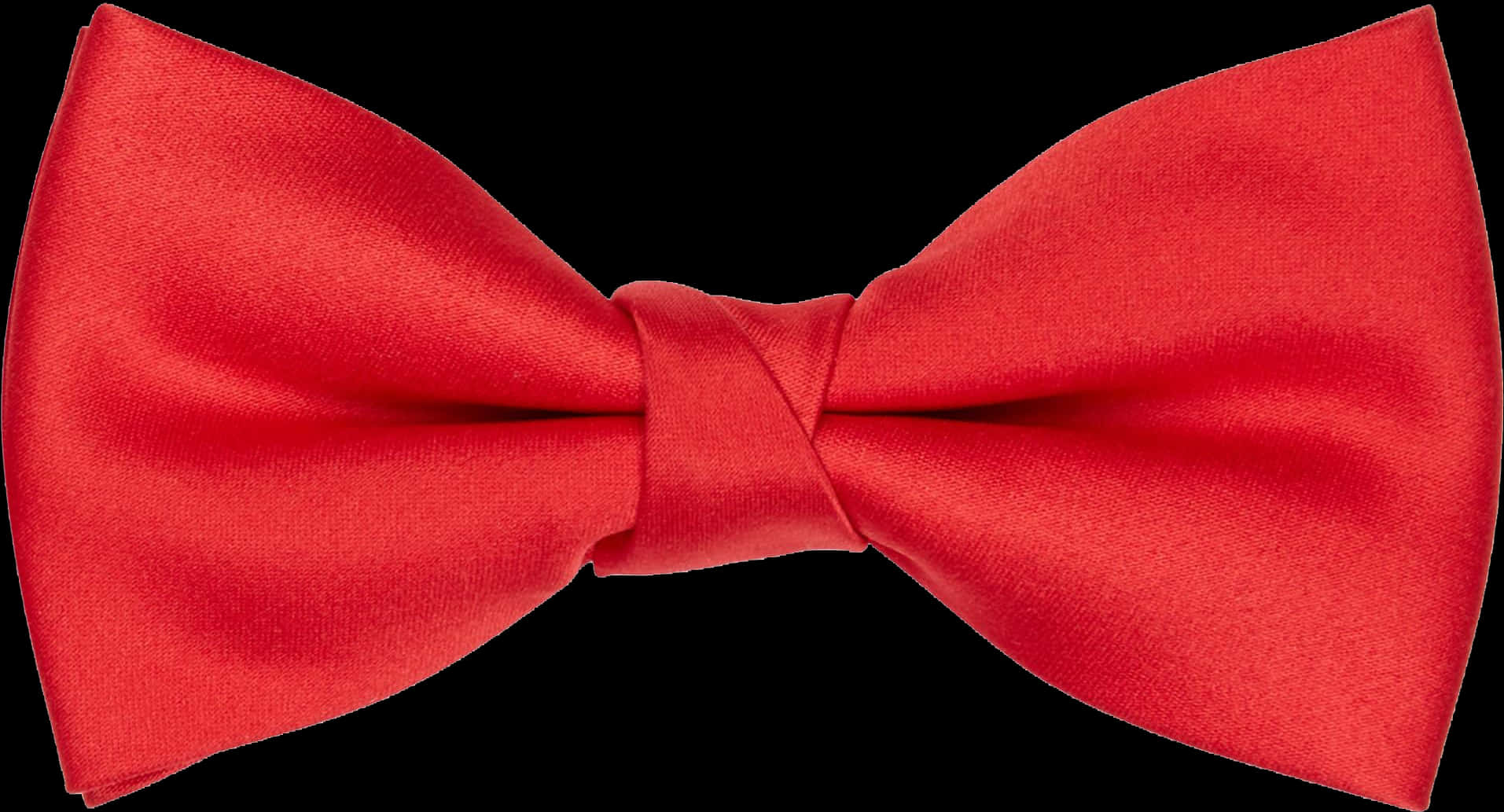 Simple Red Ribbon Bow Tie