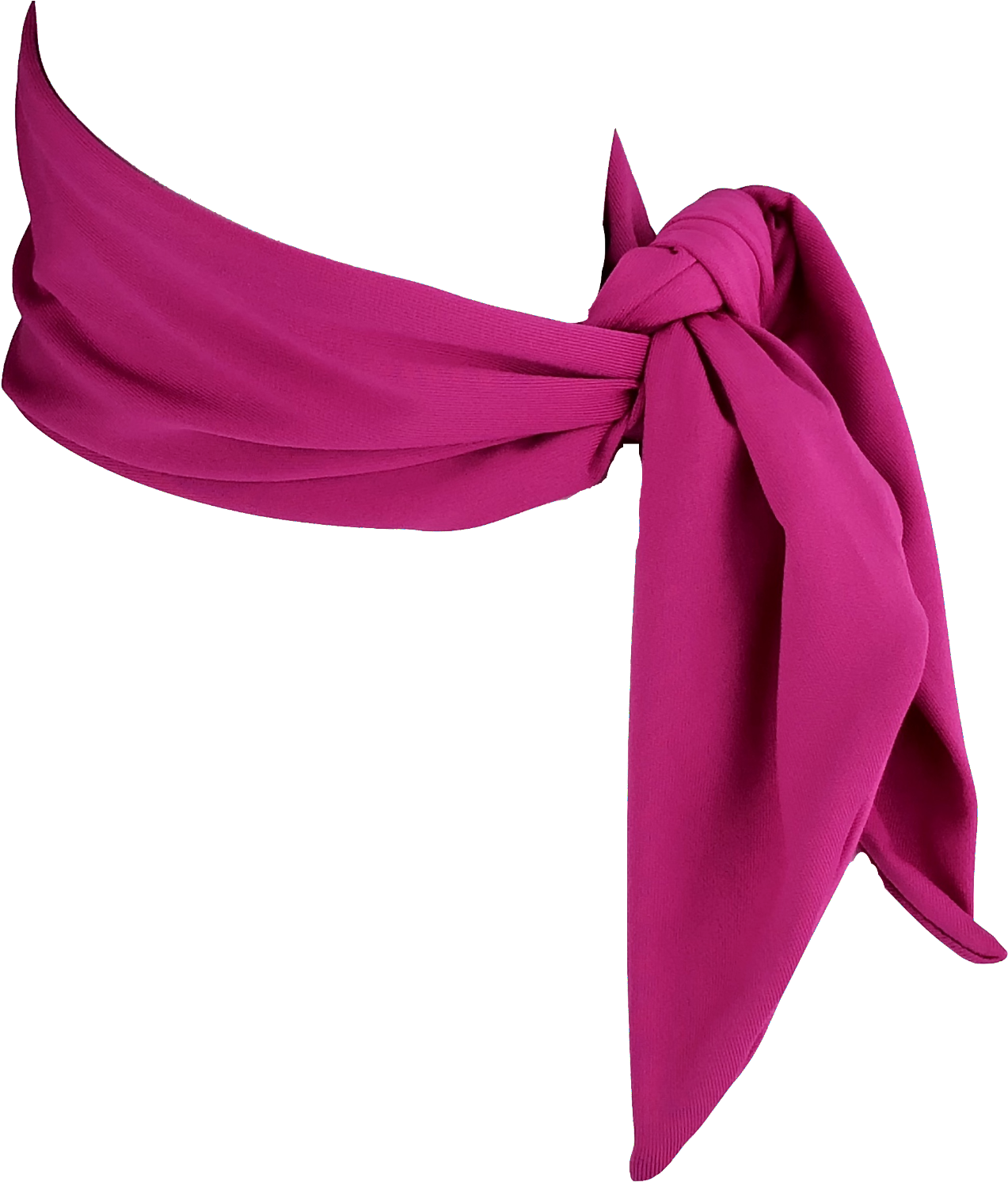 A Pink Scarf Tied To A Black Background