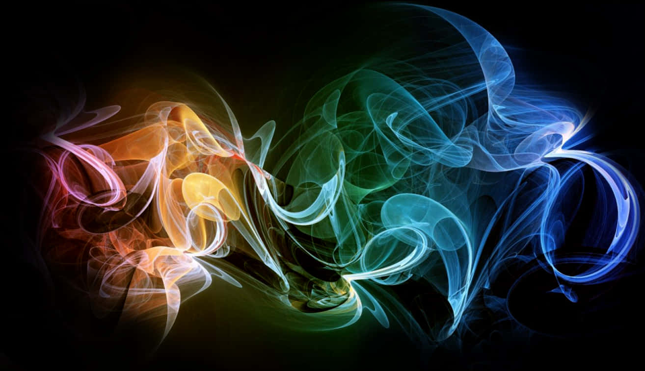 A Colorful Smoke Swirls