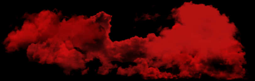 Cloud-like Red Smoke Effect