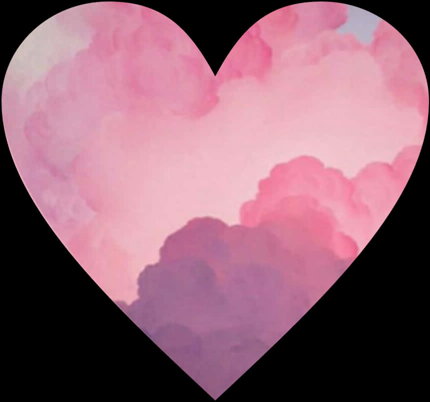 A Heart Shaped Pink Clouds