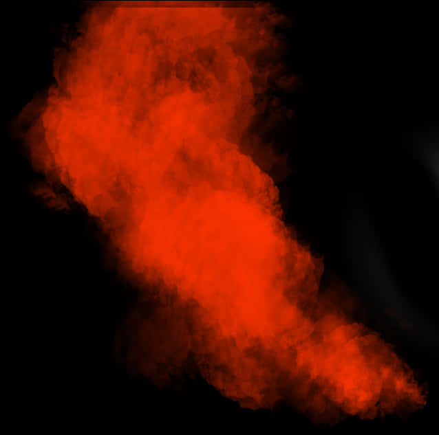 Blurry Orange Red Smoke Effect