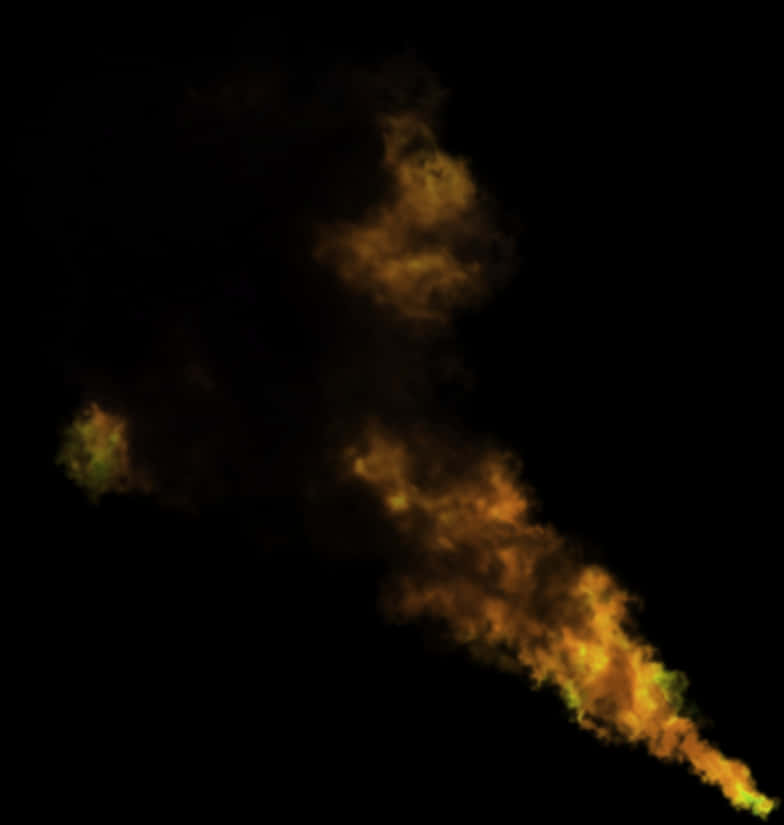 A Smoke From A Rocket