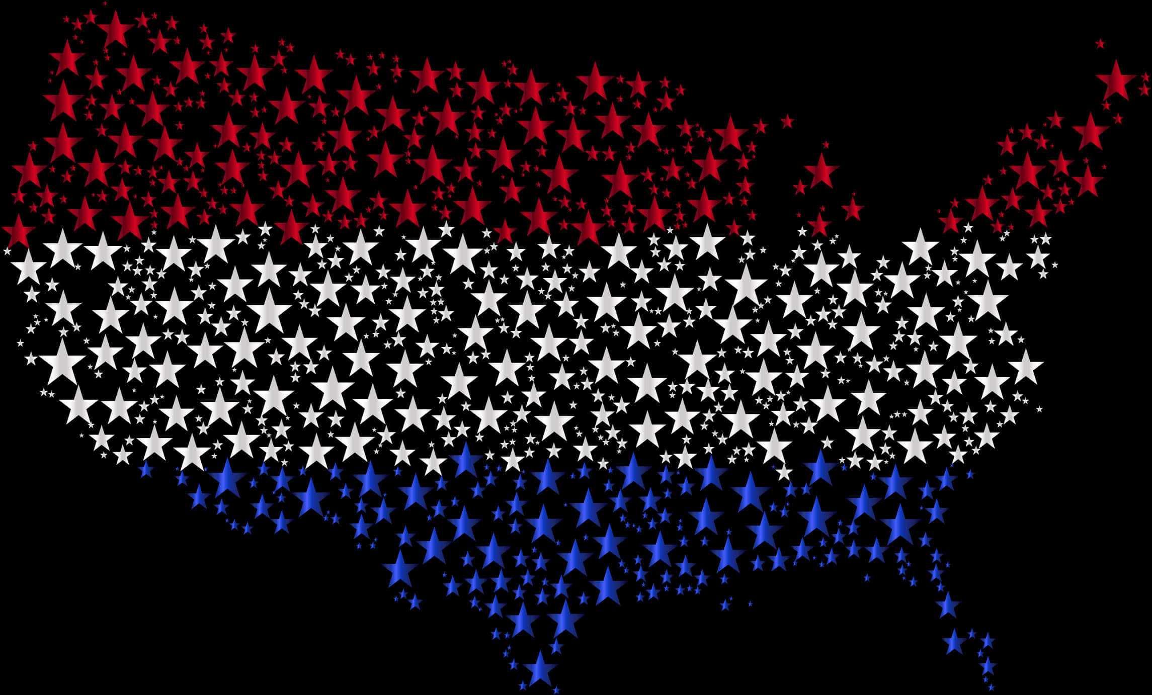 Red White Blue Stars Png - United States With No Background, Transparent Png