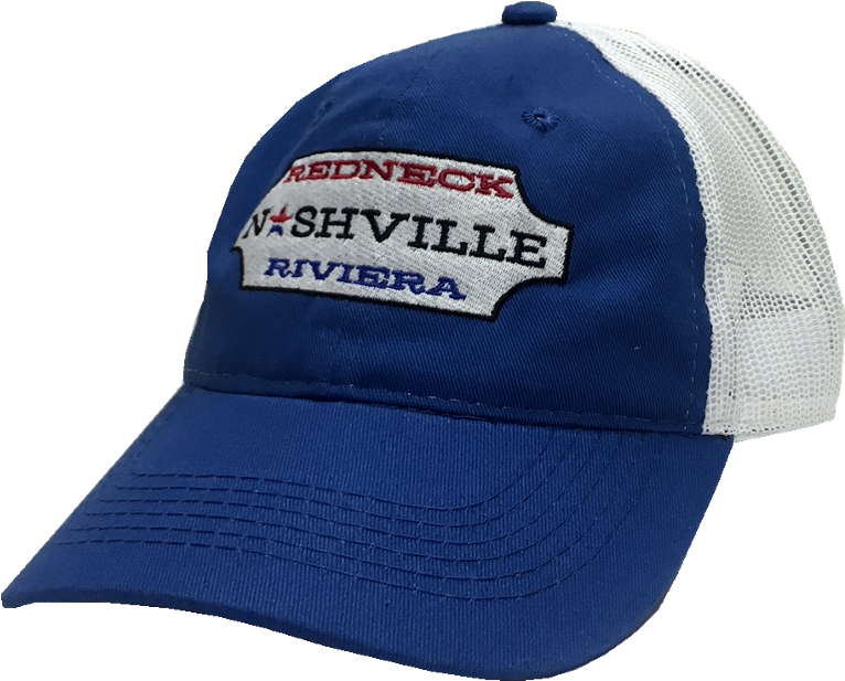 Redneck Riviera Royal And White Nashville Ballcap'- Baseball Cap, Hd Png Download