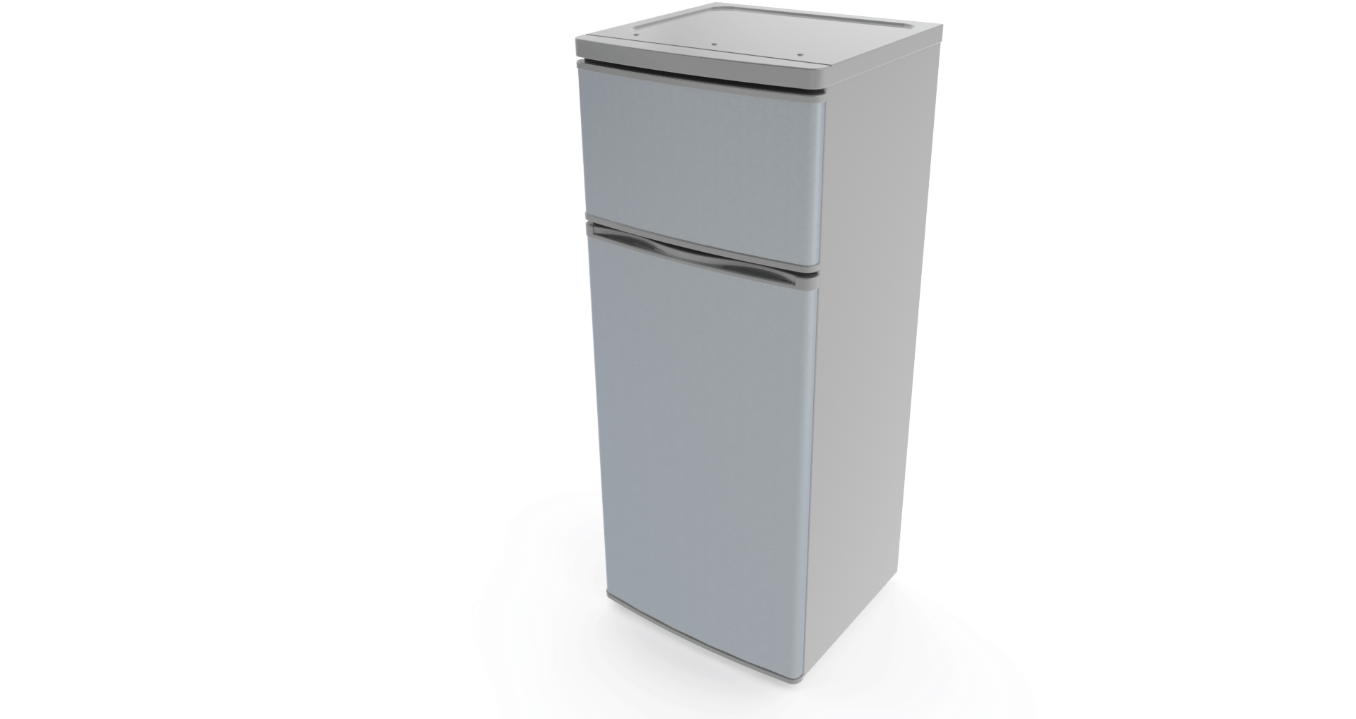 A White Refrigerator With A Black Background