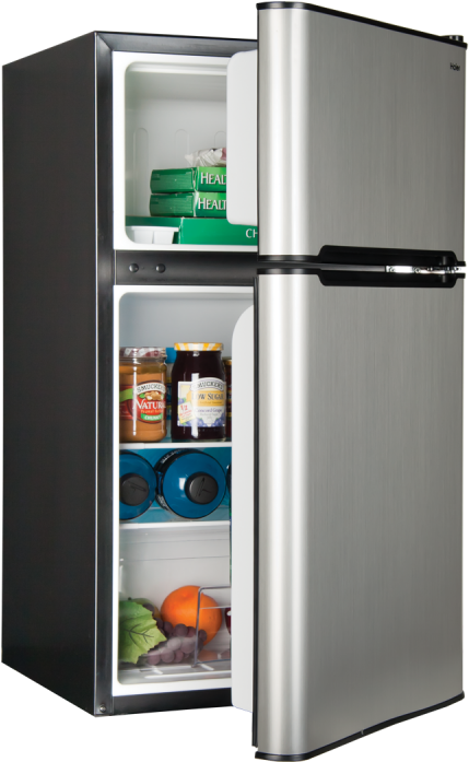 A Refrigerator With Food In It