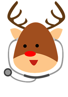 A Reindeer With A Stethoscope