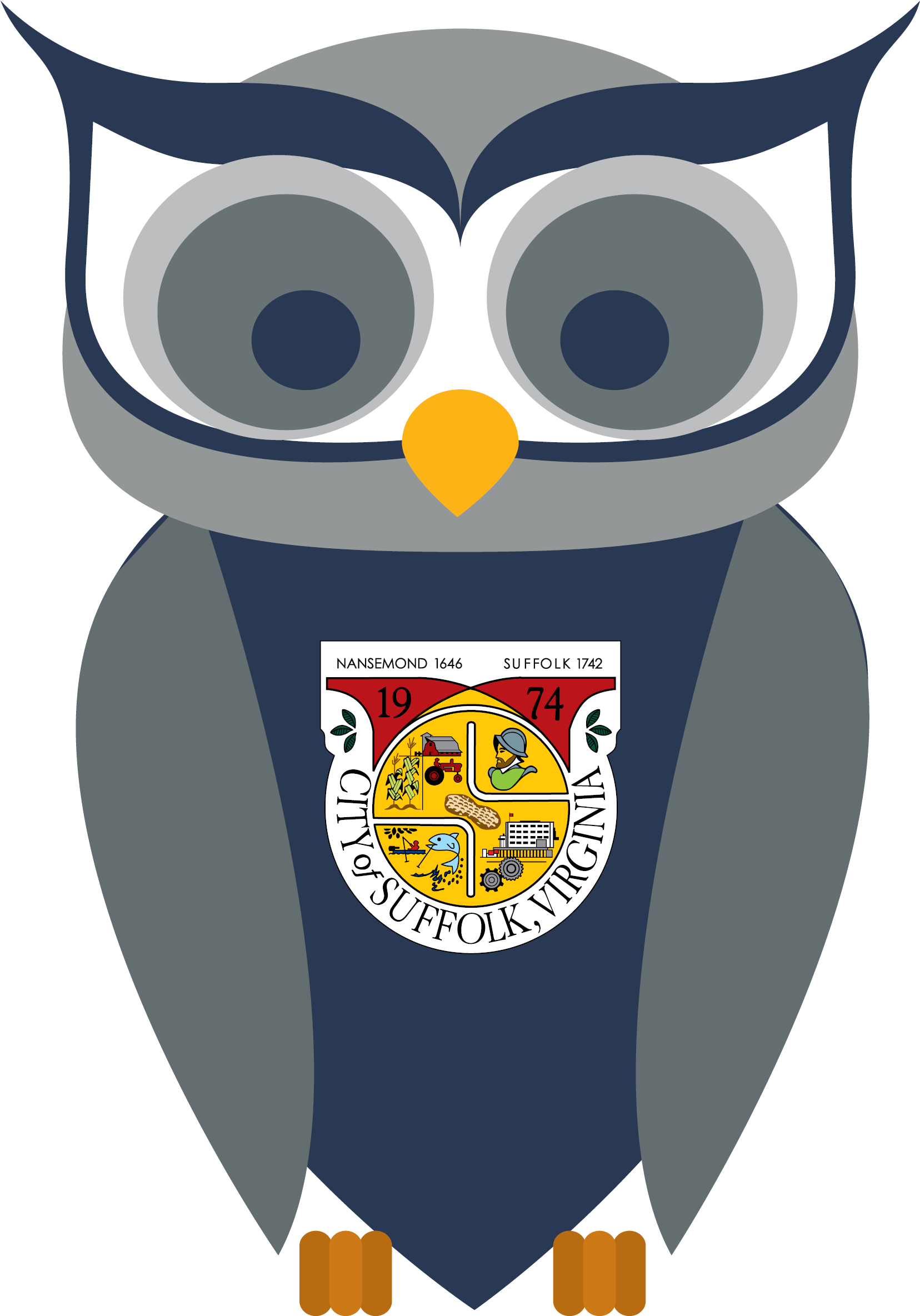 A Cartoon Owl With A Logo