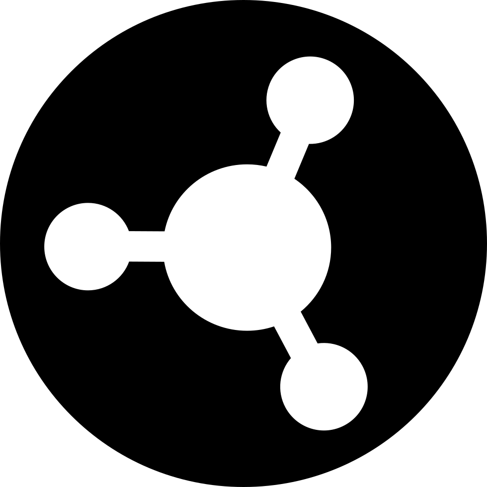 A Black Circle With A Black Circle With Dots And Circles