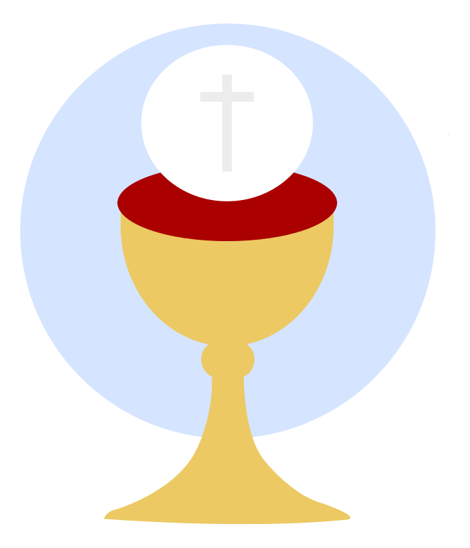 A Gold Chalice With A Cross On Top