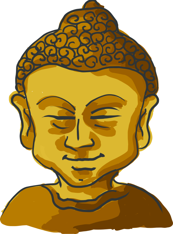 A Cartoon Of A Smiling Buddha