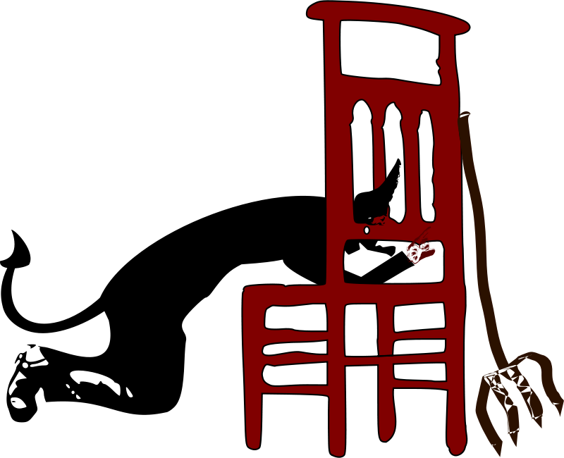 A Red Chair With A Cat On It
